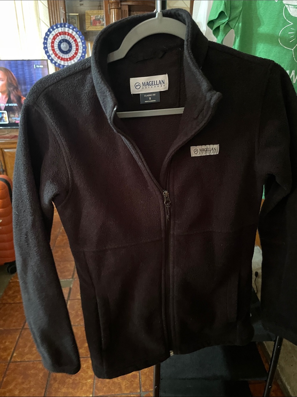 Magellan Outdoors Women's Black Full-Zip Teddy Fleece Jacket